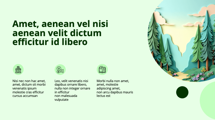 Paper Collage Green Eco slide 6